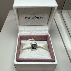 M INITIAL PANDORA CHARM
